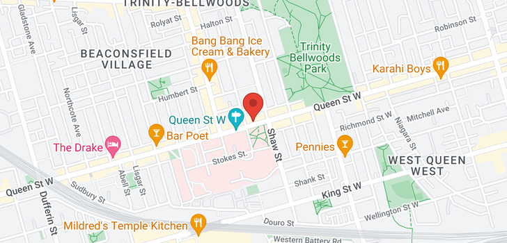 map of #4 -960 QUEEN ST W